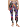 Abstract Agate Marble Pattern Yoga Leggings