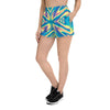 Liquid Psychedelic Colorful Abstract Women's Athletic Short