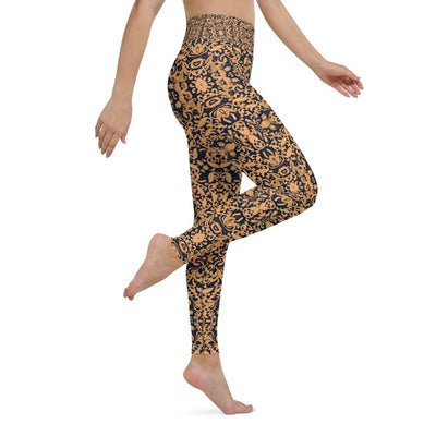 Decorative Gold Yoga Leggings