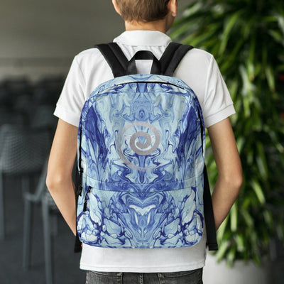Abstract Blue Marble Backpack