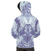Abstract Spiral Liquid Holographic Blue Marble Hoodie