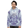 Abstract Spiral Liquid Holographic Blue Marble Hoodie