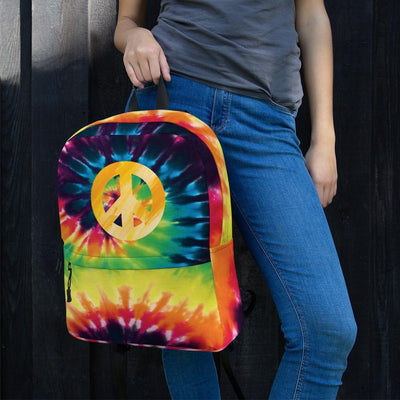 Peace Sign Tie Dye Backpack