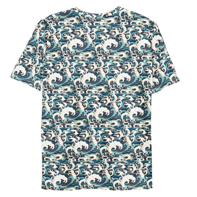 Ocean Waves Pattern T-shirt