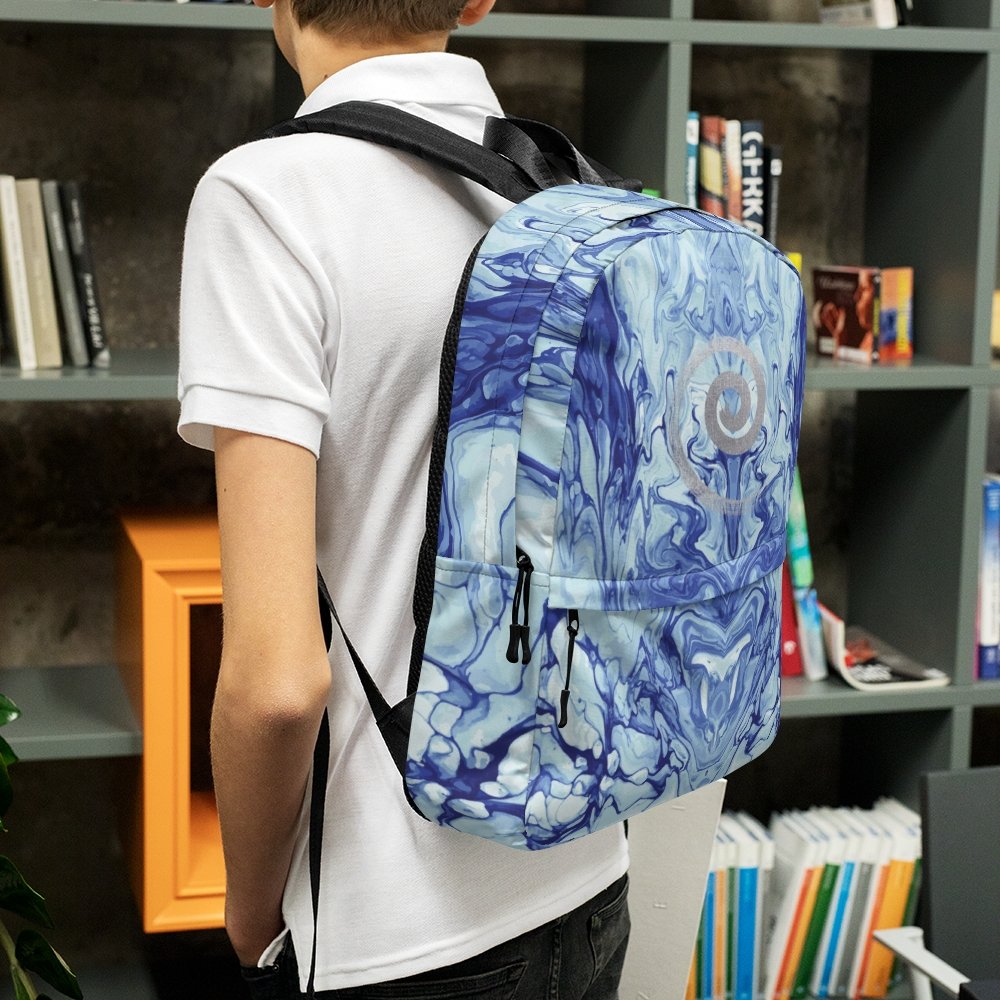 Abstract Blue Marble Backpack | kayzers