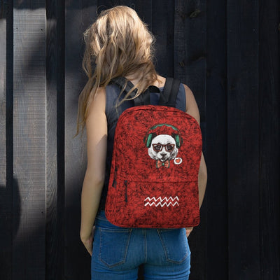 Red Cool Panda Backpack