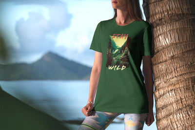 Stay Wild Cool Forest Woods Hiking Outdoors T-Shirt
