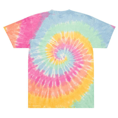 Cherry Embroidered Oversized tie-dye t-shirt - kayzers