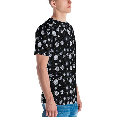Planet Stars Celestial Bodies Pattern T-shirt