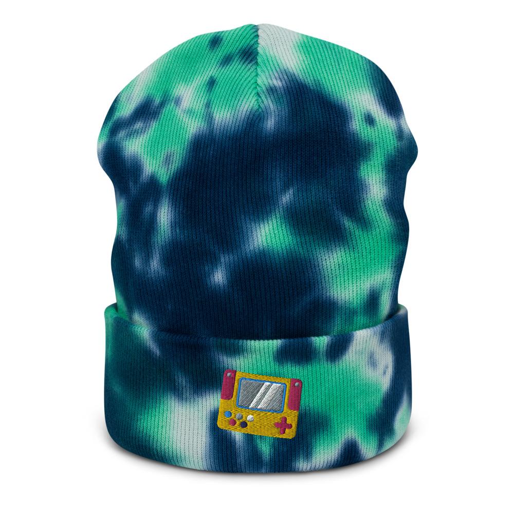 Video Game Embroidered Tie-dye beanie - kayzers