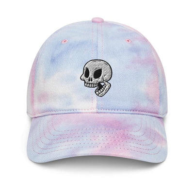 Skull Bones Kayzers Logo Embroidered Cotton Tie dye hat - kayzers
