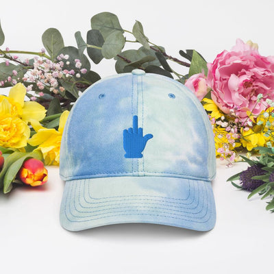 Middle Finger Embroidery Tie dye hat - kayzers