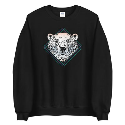 Arctic Polar Bear Head Unisex Sweatshirt - kayzers