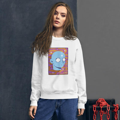 Psychedelic Face Tripping Unisex Sweatshirt - kayzers
