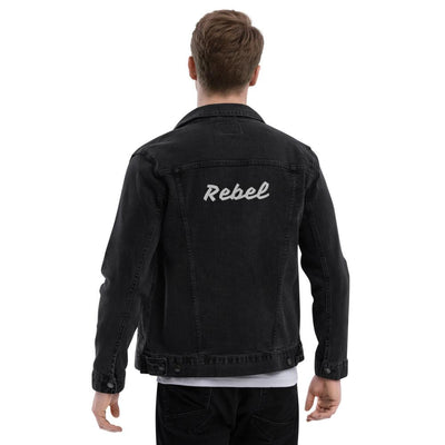 Rebel Embroidered Unisex denim jacket - kayzers