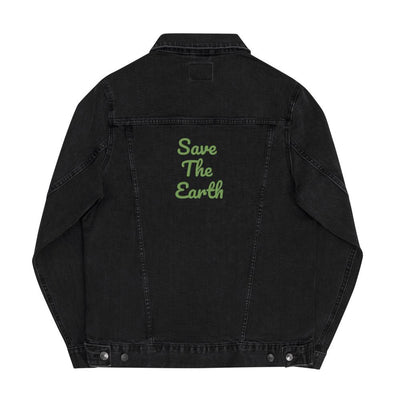 Save The Earth Unisex denim jacket, Save The Planet Unisex Denim Jacket - kayzers