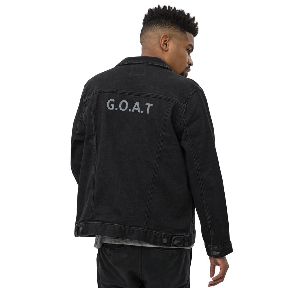 Goat Unisex denim jacket, Greatest of all time denim jacket - kayzers