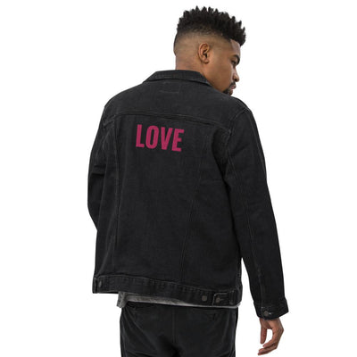 Love Embroidered Unisex denim jacket - kayzers
