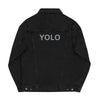 YOLO Embroidered Unisex denim jacket, You Only Live Once Denim Jacket - kayzers