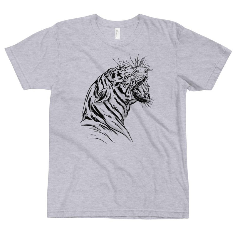 Roaring Tiger Unisex Fine Jersey Cotton T-Shirt - kayzers