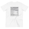 PLC Programmer Funny Ingredients Organic Cotton T-Shirt, Programmer Eco-Friendly T-shirt, Programmer Sustainable T-shirt - kayzers