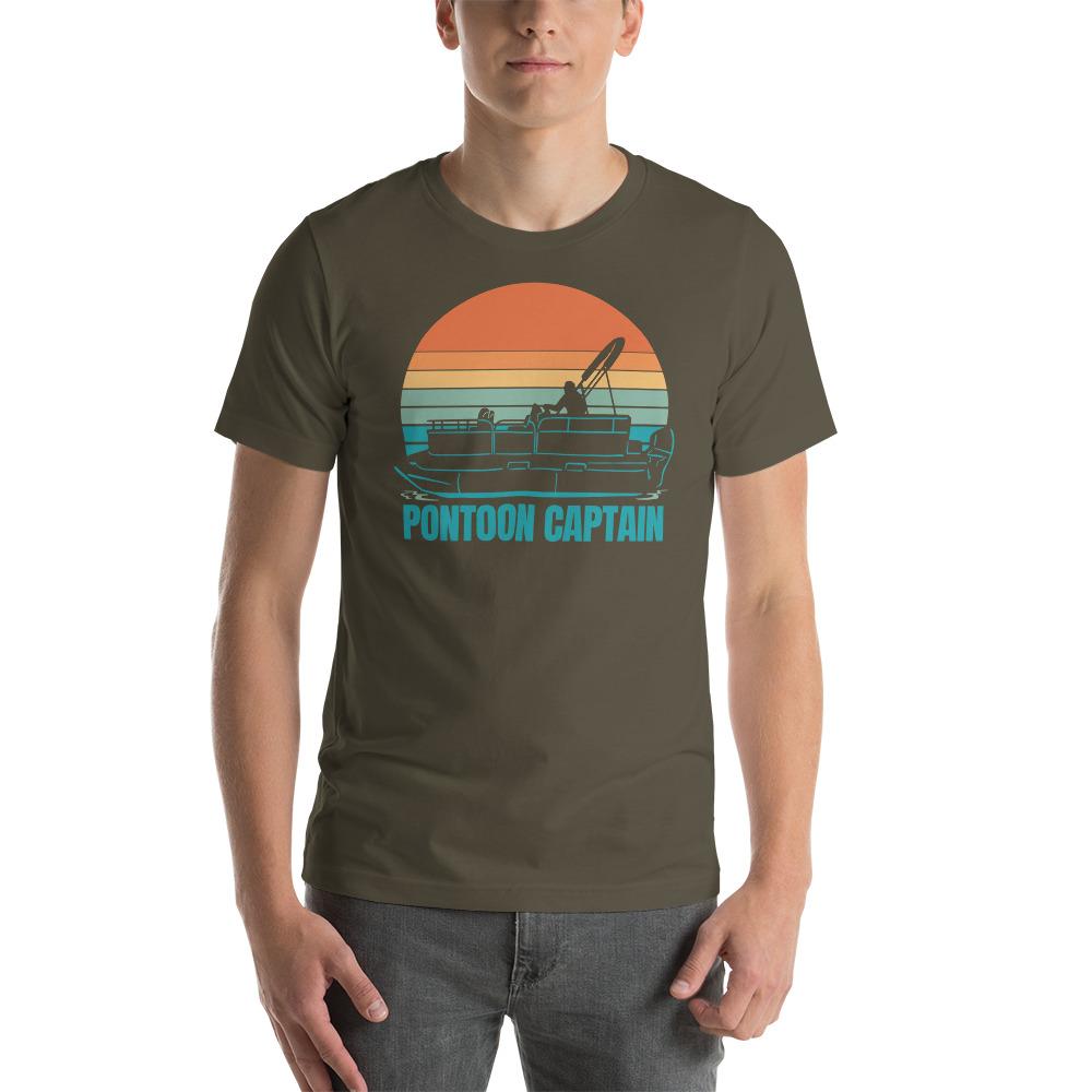 Pontoon Captain Short-Sleeve Unisex Cotton T-Shirt - kayzers