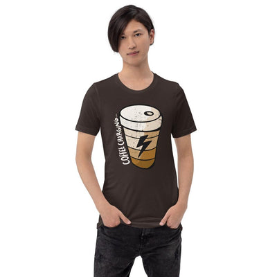 Coffee Charging Short-Sleeve Unisex T-Shirt - kayzers