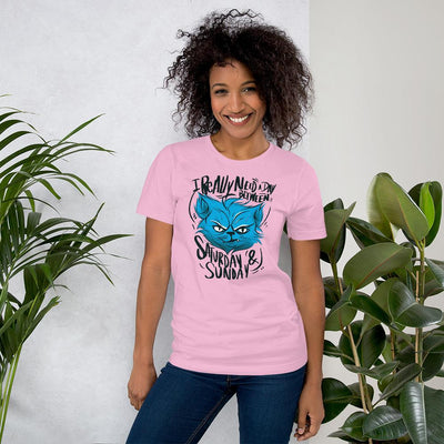 Angry Cat Saying Short-Sleeve Unisex Cotton T-Shirt - kayzers