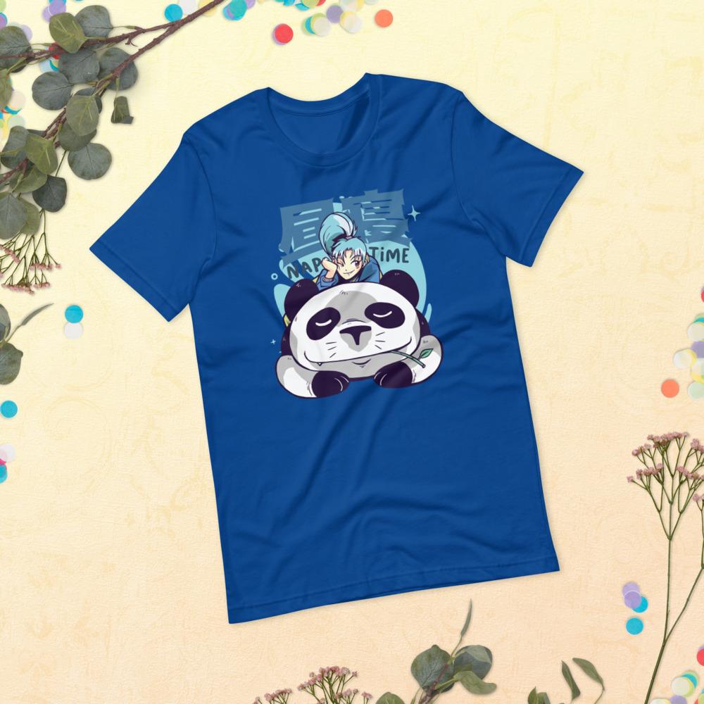 Nap Panda Anime Short-Sleeve Unisex Cotton T-Shirt - kayzers