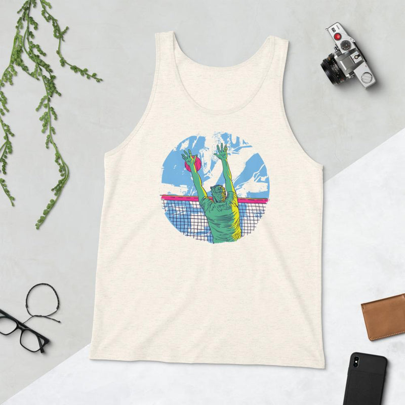 Volleyball Play Graphic Unisex Tank Top - kayzers