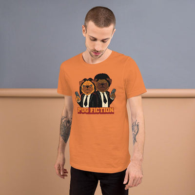 Funny Pug Fiction Short-Sleeve Unisex T-Shirt - kayzers