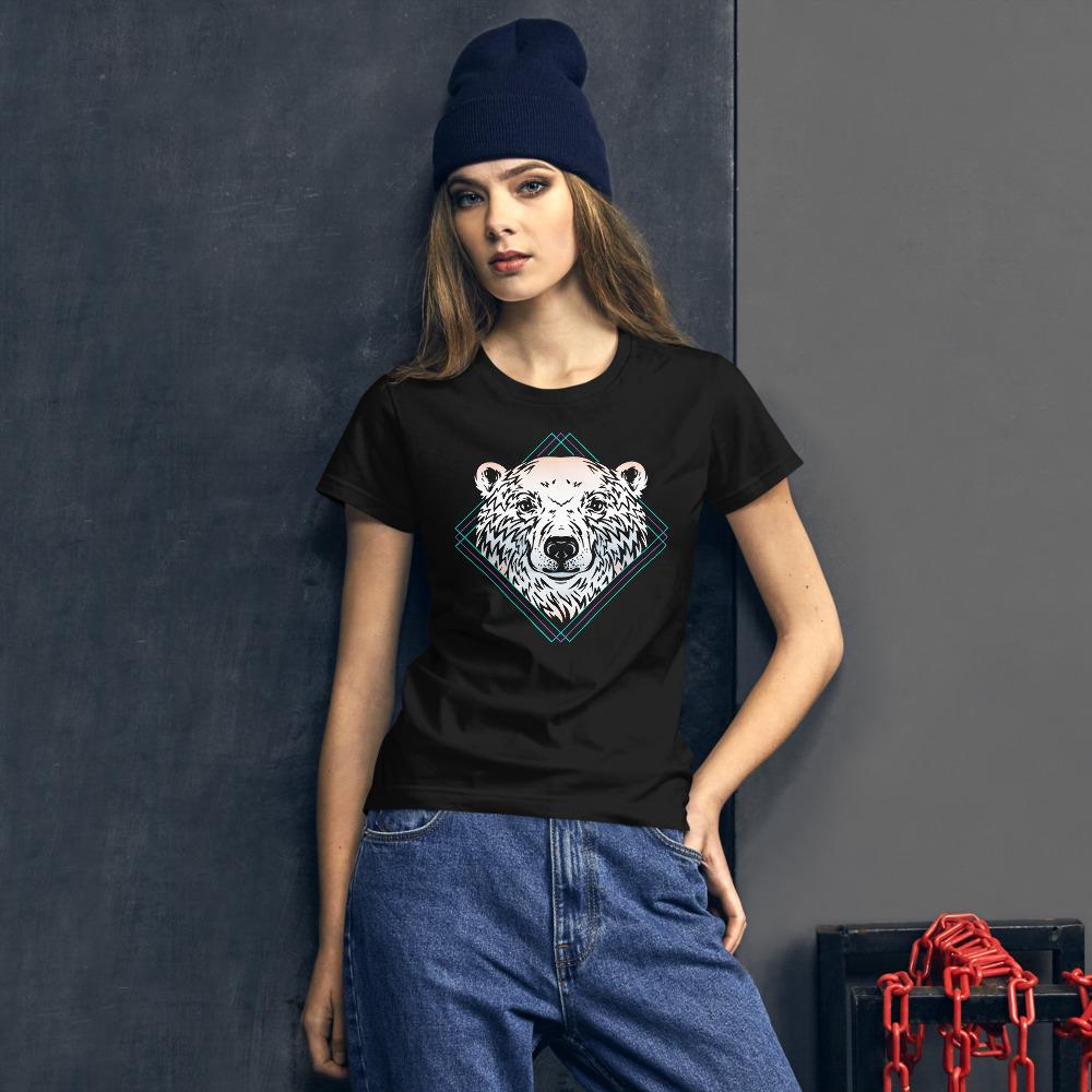 Arctic Polar Bear Head Women's short sleeve t-shirt - kayzers
