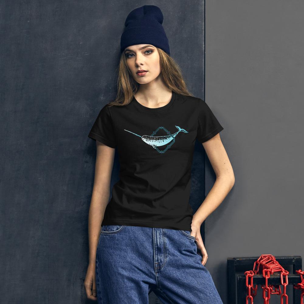 Narwhal Whale Women's short sleeve t-shirt - kayzers