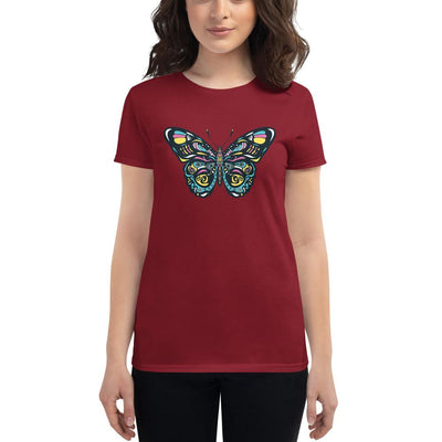 Butterfly Women's short sleeve Cotton t-shirt - kayzers